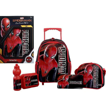 Marvel Spider-Man 5-in-1 Value Set Trolley Bag with Accessory - Jarir  Bookstore KSA