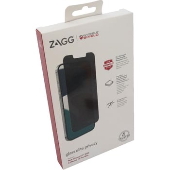 Zagg Invisible Shield Tempered Glass, Privacy Filter Case Friendly