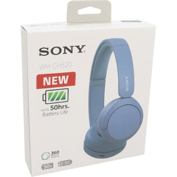 WH-CH520 Wireless Headphones, SONY Bluetooth On-Ear Headset with  Microphone, Blue New 