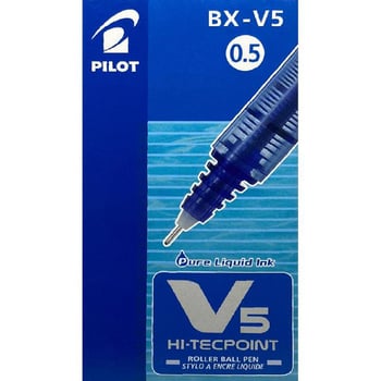 Pilot V5 Hi-Tecpoint Liquid Ink Pen Blue Ink Color - Jarir Bookstore KSA