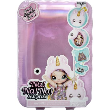 Na! Na! Na! Surprise 2-in-1 Fashion Doll & Plush Pom with Confetti