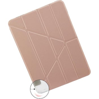 PIPETTO Metallic Origami Folio Tablet Case Rose Gold for iPad Air