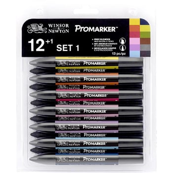 Winsor & Newton ProMarker Set 1 Graphic Art Marker Assorted Color - Jarir  Bookstore KSA