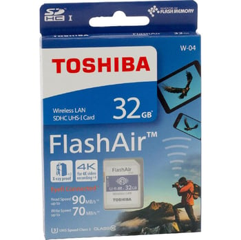 Toshiba FlashAir W-04 Wi-Fi SDHC Card 32 GB - Jarir Bookstore KSA