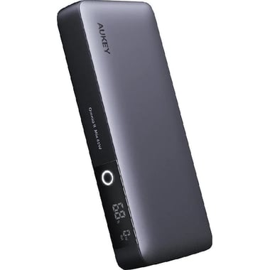 Aukey Sprint X 20000 mAh Power Bank with 65W PD, PD Fast Charging, 20000 mAh, 3 USB (1X USB/2X USB-C), Black
