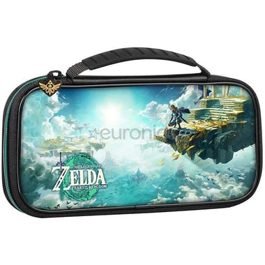 Nacon Zelda Tears Carrying Case with Handle, for Nintendo Switch V2/Switch - OLED, Black/Blue