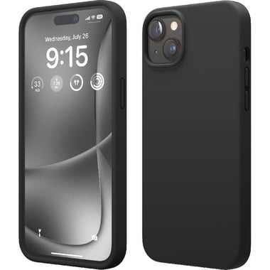 Elago Silicone Back Cover Mobile Case, for iPhone 15 Plus, Black