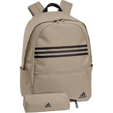 Adidas Classic 3-Stripes Backpack with Accessory, Precri/Sanpin