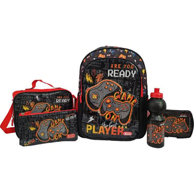 Roco Player 5-in-1 Value Set Backpack with Accessory, Black/Red