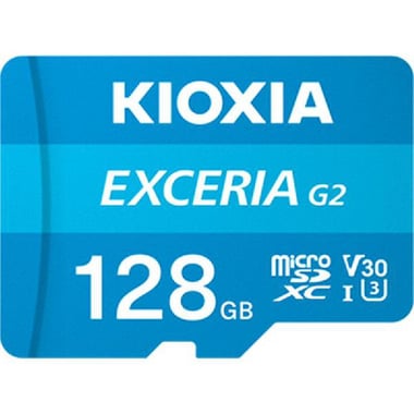 كيوكسيا اكسيريا جي 2 بطاقة مايكرو اس  دي، 128 جيجابايت، فئة 10: سرعة أداء قصوى تبلغ 100 ميجابت بالثانية