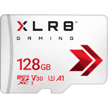 PNY TECHNOLOGIES XLR8 Gaming MicroSDXC, 128 GB, Read Speed: up to 100MB/s, Write Speed: up to 90MB/s