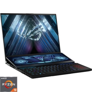 Asus ROG Zephyrus Duo 16 Gaming Laptop, 16", AMD Ryzen 9, 32 GB RAM, 2 TB M.2 PCIe NVMe 4.0 SSD, Windows 11, NVIDIA GeForce 16 GB, VR Enabled