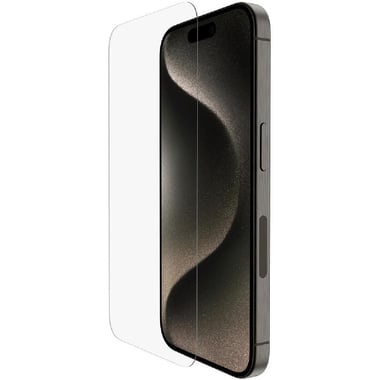 بيلكن SCREENFORCE الترا جلاس واقي شاشة هاتف ذكي، Ultra Slim (0‎.29‎mm)، for iPhone ‎15‎ Pro