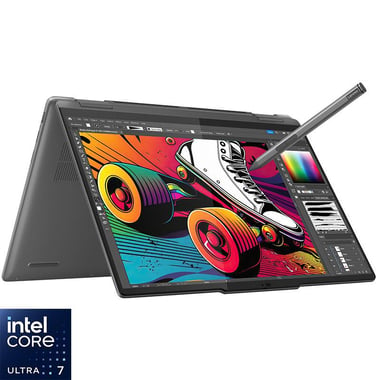 Lenovo Yoga 7 2-in-1 Laptop - Convertible, 14", Intel Core Ultra 7 Processor, 16 GB RAM, 1 TB PCIe NVMe M.2 SSD, Windows 11 Home, Intel Arc Graphics, Folder + Pen (Stylus)