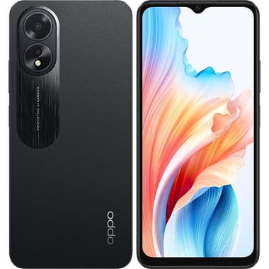 OPPO A18, 64 GB, 4 GB RAM, Glowing Black, 4G LTE, MediaTek Helio G85