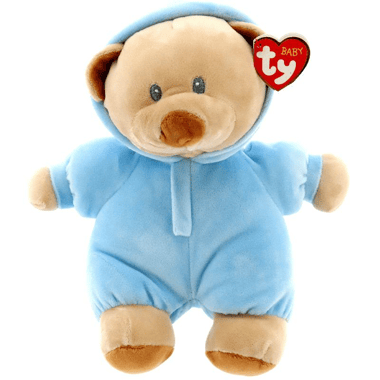 TY Beanie Babies Pajama Bear Plush Toy, Blue, 3 Years and Above