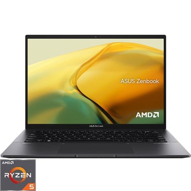 Asus Zenbook 14 OLED Laptop, 14", AMD Ryzen 5, 8 GB RAM, 512 GB NVMe M.2 SSD, Windows 11