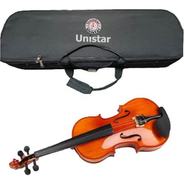 Unistar Acoustic Violin, V-80S, Dark Brown