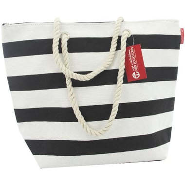 Tote Bag, Black/White