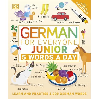 German for Everyone Junior (5 Words a Day) - Learn and Practise 1000 Italian Words