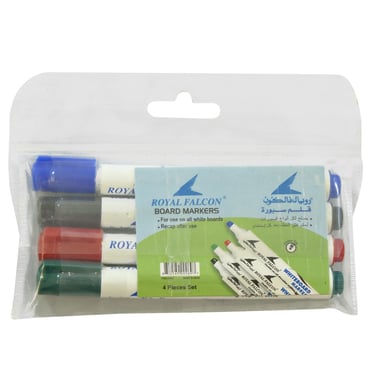 Royal Falcon Whiteboard Marker, 1.5 - 3 mm Chisel Tip, Assorted Color