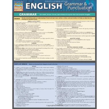 English Grammar & Punctuation (Quick Study: Academic)