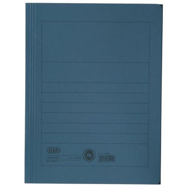 Elba Document Wallet, Single Pocket, A4, Paper, Blue