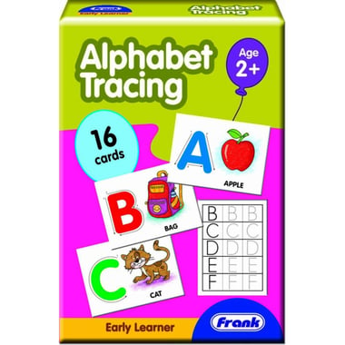 Frank Early Learner Alphabet Tracing Puzzle & Activity Set, 16 Cards, English, 2 Years and Above