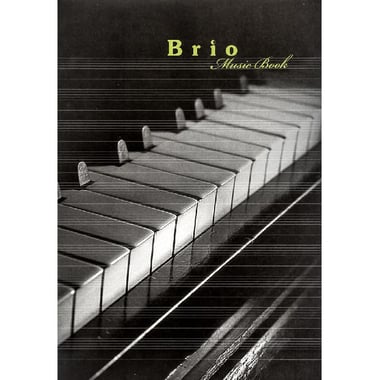 Bassile Freres Brio Notebook, Music, A4, 32 Pages (16 Sheets), Music Ruled