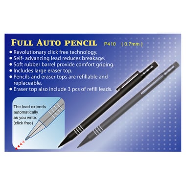 Full Auto P410 Mechanical Pencil, HB, 0.7 mm