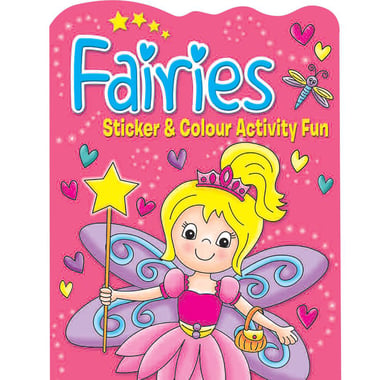 Fairies Sticker & Colour Activity Fun, Book 4