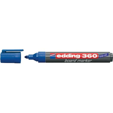 Edding 360 Whiteboard Marker, 1.5 - 3 mm Round Tip, Blue