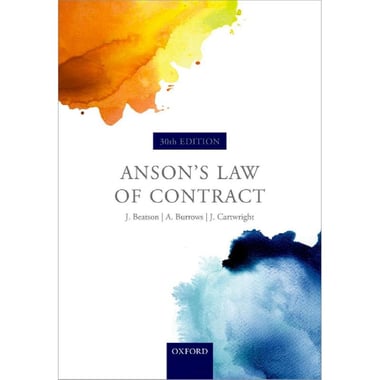 Anson's Law of Contract، 30th Edition