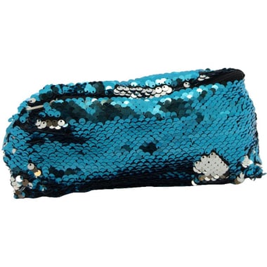 Soft Pencil Case, Scale, Metallic Blue/Silver