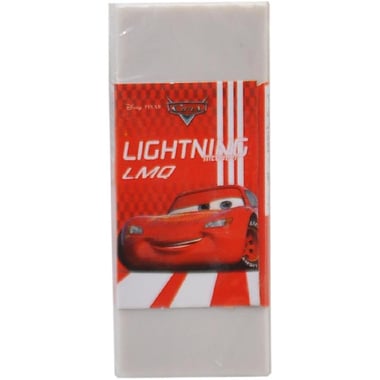 Disney Cars Plastic Eraser, Sparkle "Lightning McQueen" White