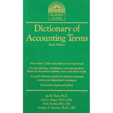 Dictionary of Accounting Terms، ‎6‎th Edition