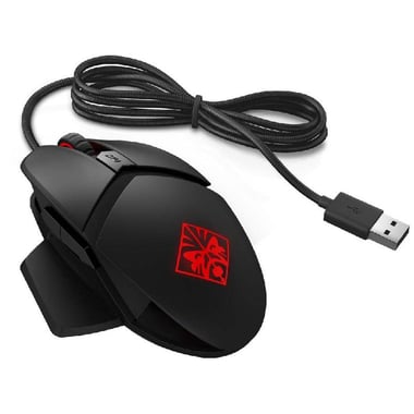 HP OMEN Reactor Gaming Mouse, Optical 100-16,000 dpi, Wired, Black